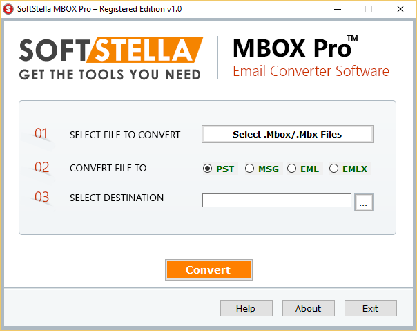 MBOX to PST Conversion Software screenshot